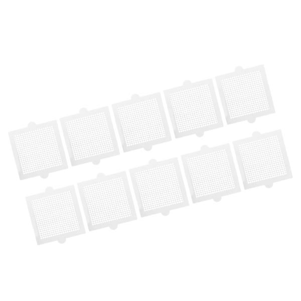 10 stk engangsbrukbare hårstoppere, flerbruks, effektive, firkantede, vanntette, sterke klebende engangsbrukbare dusjavløp for baderom 10,5 cm/4,1 tommer