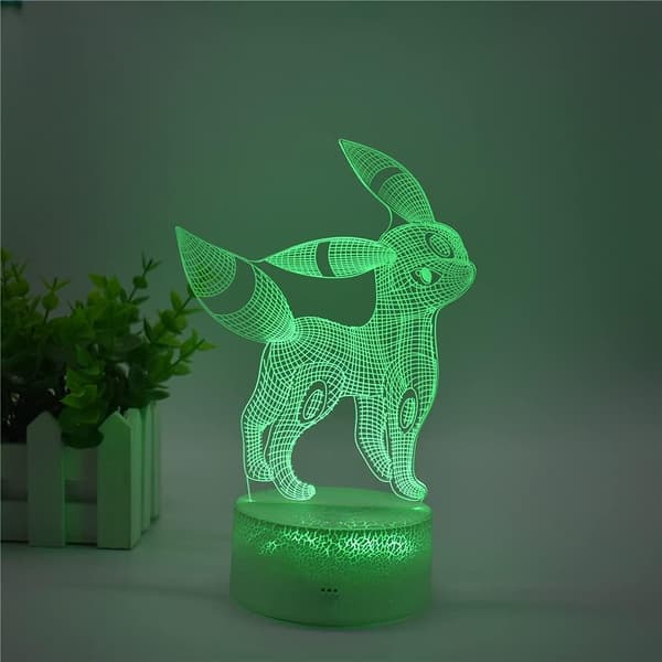 3D Illusion Elf Natlampe, LED Bordlamper, Boligindretning, Touch