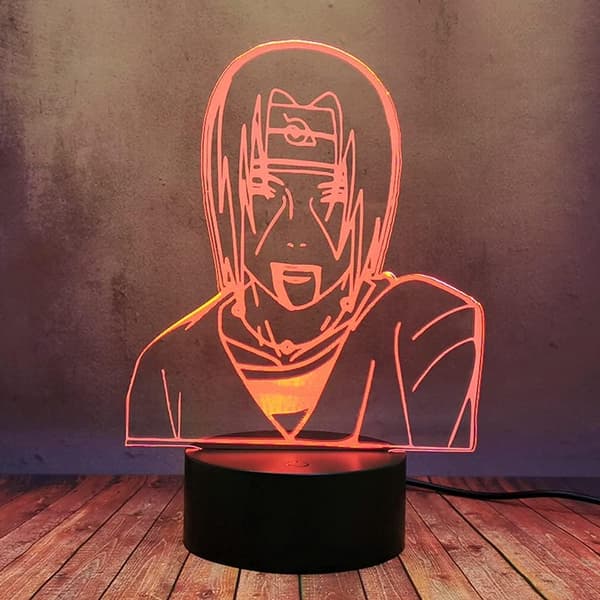 Naruto Kakashi Uchiha Sasuke 3D Illusion Natlampe Sm