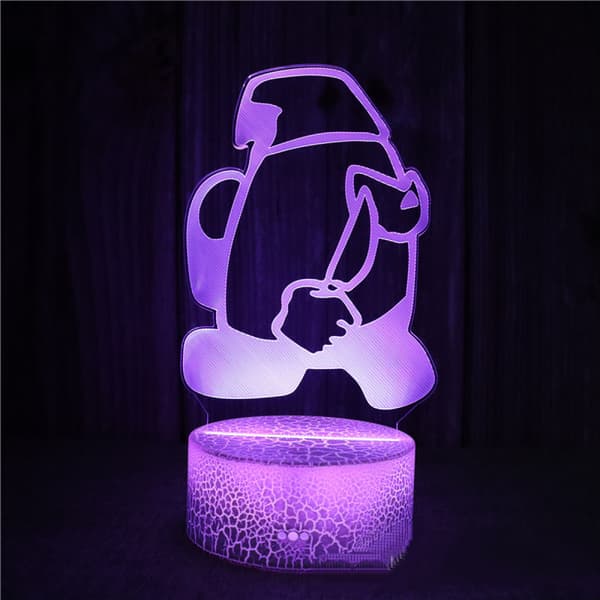 Spill 3D Illusjonslampe, Spill Nattlys For Barn Flere Co