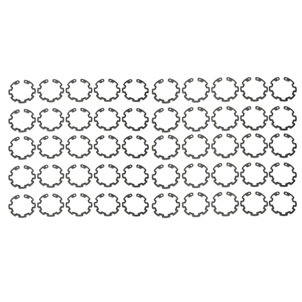 50 stk 1,3 mm AC-kompressorclutch-snap-ring svart jern presis passform for 10S AC-kompressorclutch-aksel