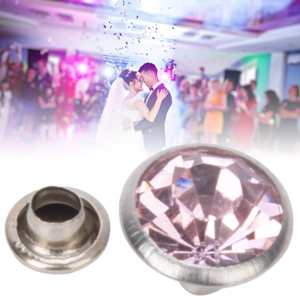 20 sarjaa värikkäitä hopeanvärisiä strassiniittejä DIY-laukkujen, kenkien ja vaatteiden koristeluun, 10 mm x 10 mm, hopeanväriset, vaaleanpunaiset strassit