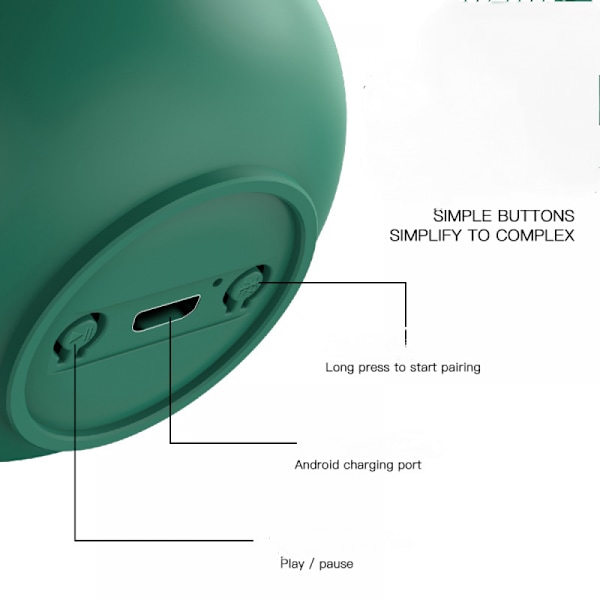 Pieni Bluetooth-kaiutin, Mini kannettava langaton kaiutin, Pu