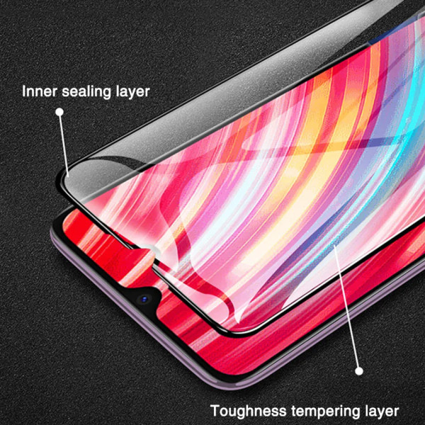 Härdat glas för Xiaomi Redmi Note 8 helskärmsskydd