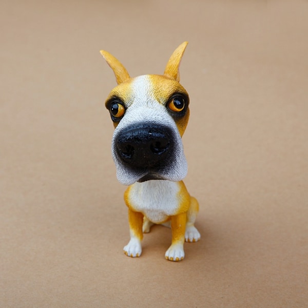Bobble Head Hunde Bobbing Hoveder Bil Dash Hvalp Bil Dekoration (Bokser)