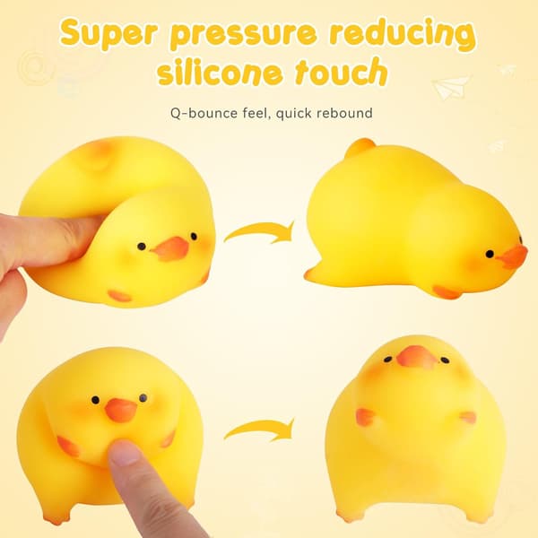 And Squishy Stressbolde til Børn og Voksne, Klemme Sensorisk Fidget Legetøj, Dyredej Stressbolde til Angstdæmpning, Afslappende Legetøj