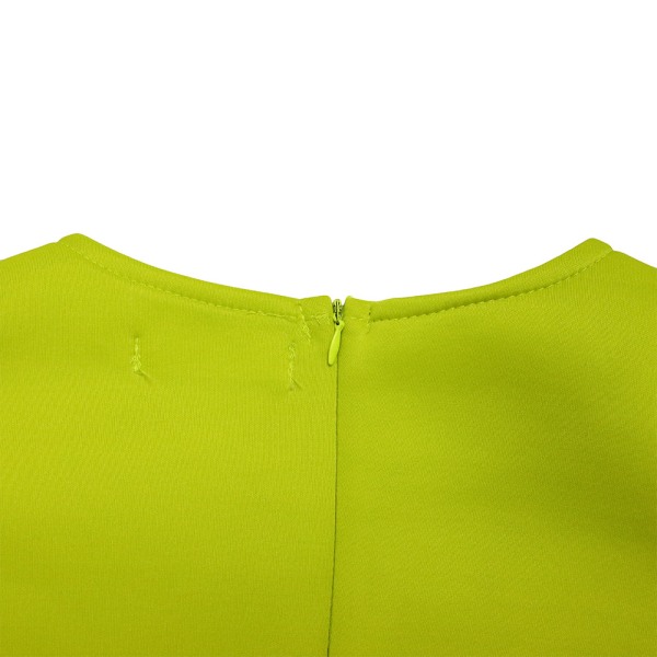quare kaula-kuplahihainen yksiosainen lyhyt mekko (Chartreuse S)