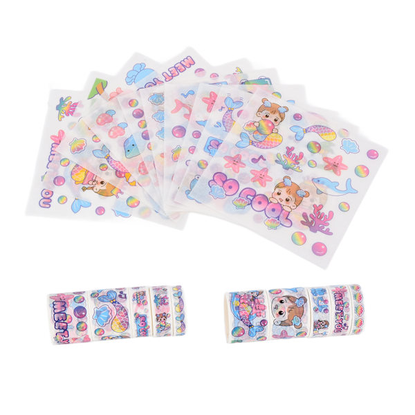 Washi-tejp 3 olika storlekar Inga rester Ingen skärning DIY-produktion Bärbar dekorativ tejp