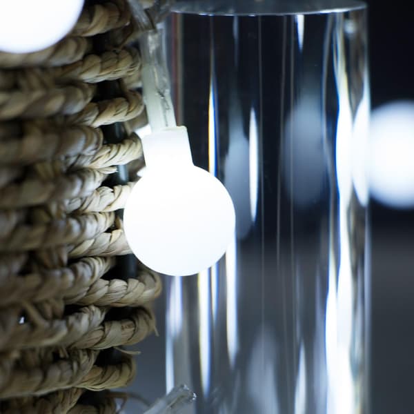 33 fod 100 LED Globe Kugle Lys Kæde, Eventyr Lys Kæde White