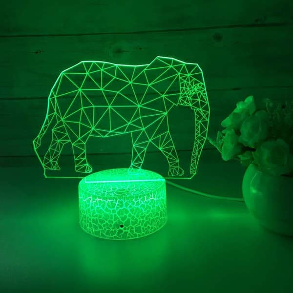3D Illusionslampe b b-8 Robotter Natlampe 3D Natlampe til