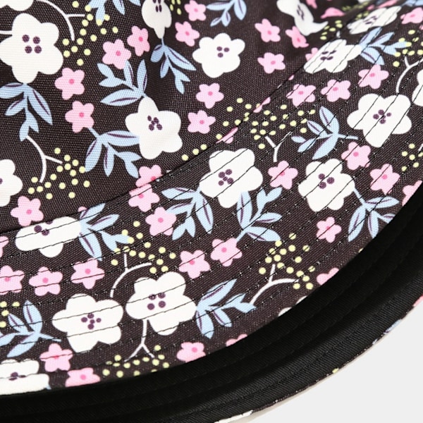 Unisex Bucket Hat Dubbelsidig Bärbar Fiskemössa Vändbar White