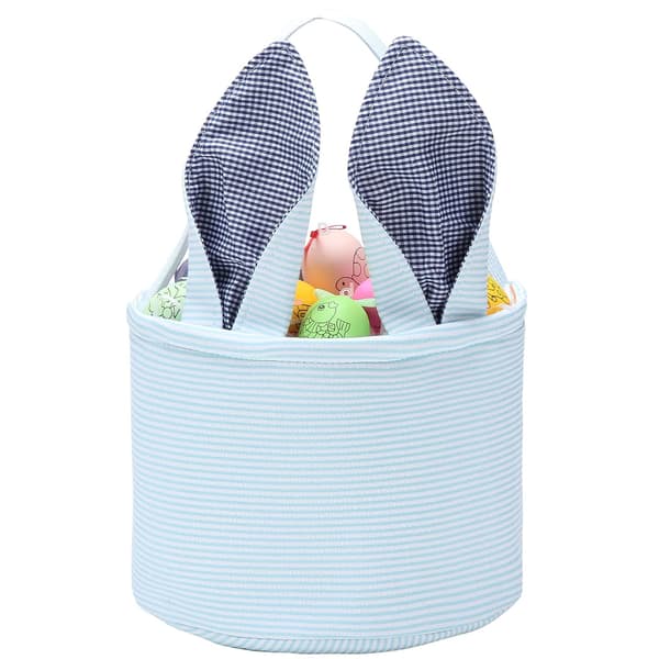 Påskekurv Seersucker Egg Hunt Bunny-kurver
