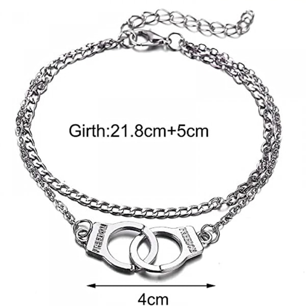 Guld Silver Handbojor Fotlänk Par Strand Fotlänk Fotkedja Silver