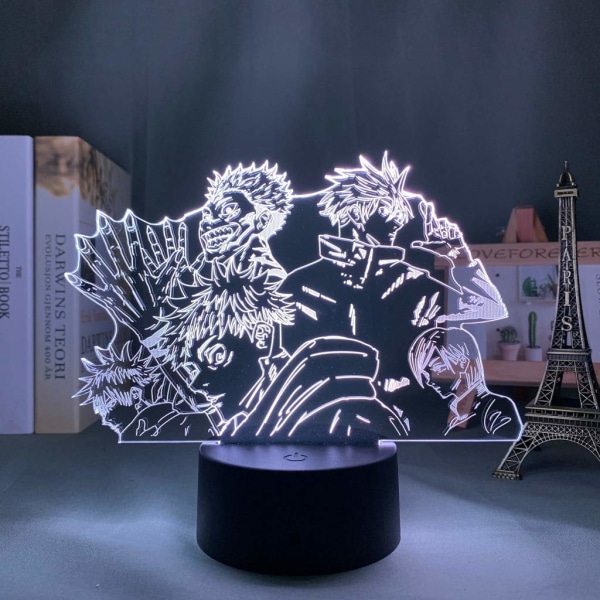 3D Night Light Illusion Led-lampa Satoru Gojo Jujutsu Kaisen