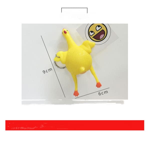 9 cm Sjove Squishy Legetøj Kylling og Æg Stress