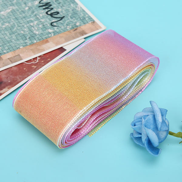 Kaunis käärenauha Gradient Värikäs nauha Koriste DIY Tarvikkeet Pakkausmateriaali Väri 2 40mm