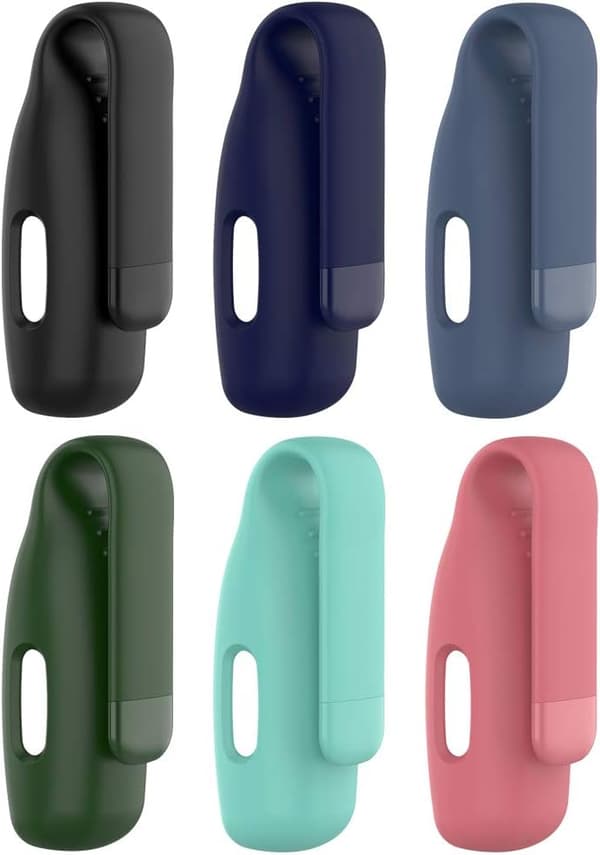 Klips kompatibel med Fitbit Inspire 2 - Silikonholder etui (6 stk.)