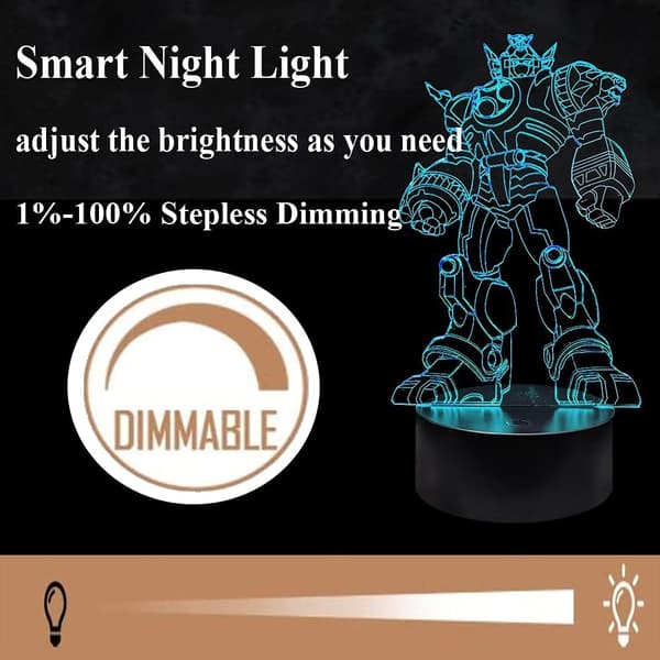 Transformers Optimus Prime Bumblebee Autobots 3D LED Anime N