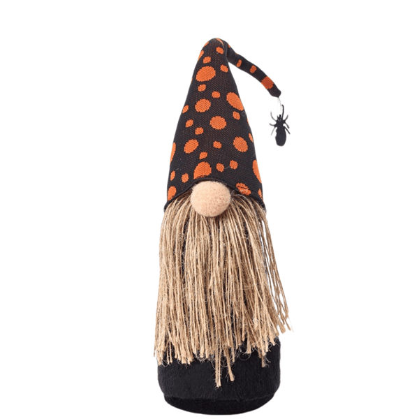 Halloween Gnome Ornament Festpynt Græskar Spider