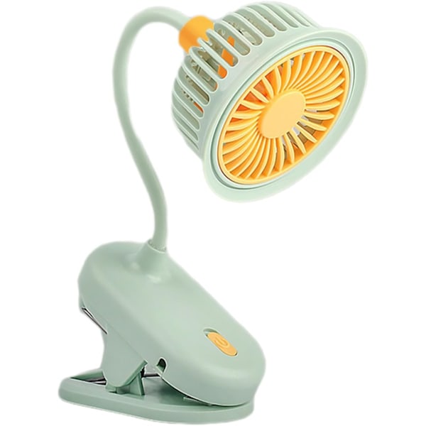 Bärbar Liten Clip-on Fläkt 360° Rotation Kylfläkt Skrivbordsfläkt Mini Bordsfläkt USB-laddning Fläkt Clip & Skrivbordsfläkt för Kontor Sovrum