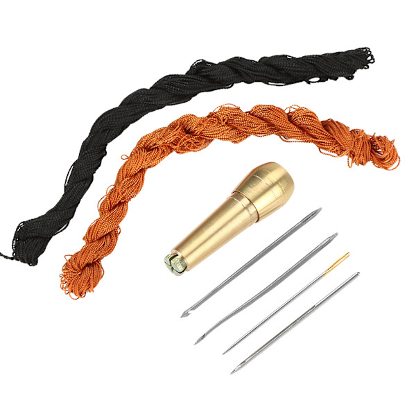 18m Sorte Brune Linjer Tråde til DIY Sko Reparation med Krog Nåle Sy Syl Kit