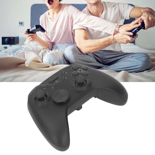 Trådløs spilcontroller Professionel ergonomisk følsom hjemme USB gamepad joystick til Android sort