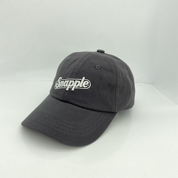 Vintage keps med broderad text Justerbar basebollkeps Fo Grey