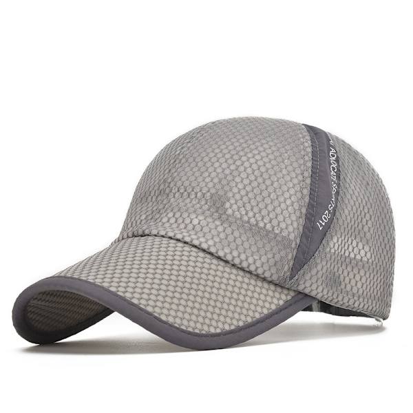 Unisex Andningsbar Full Mesh Baseballkeps Snabbtorkande Löpning h D