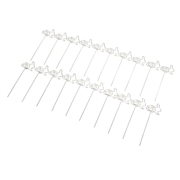 20 stk. bordkortklips i sølv, 10 cm lange, søte utseende, holdbart jernmateriale, skrivebordsklips for bilder, kaniner