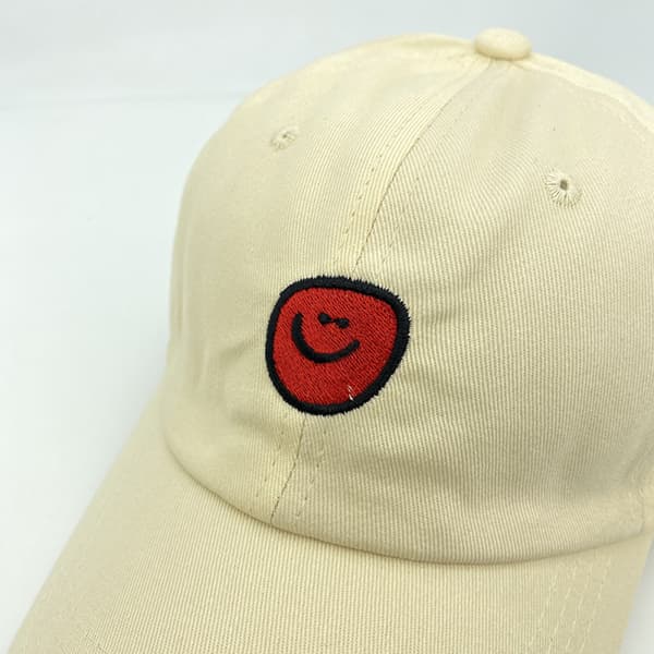 Hatt Dame Vitalitet Søtt Smil Broderi Vår og Høst Beige
