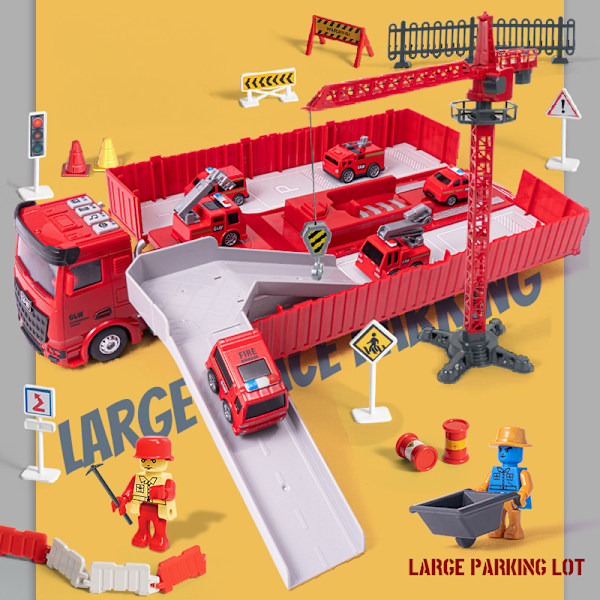 Alloy Engineering Vehicle Simulation Excavator Crane Transp