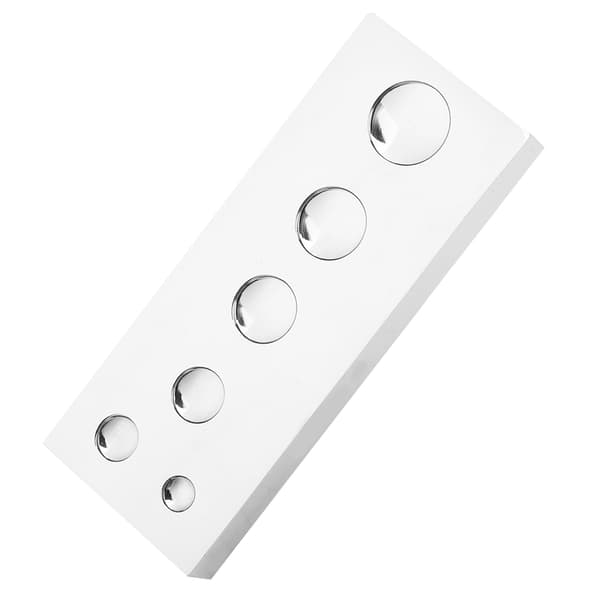 6 Hullers Snap Nitte Fastener Knapper Holder Montering Base Installationsværktøj til Læderhåndværk