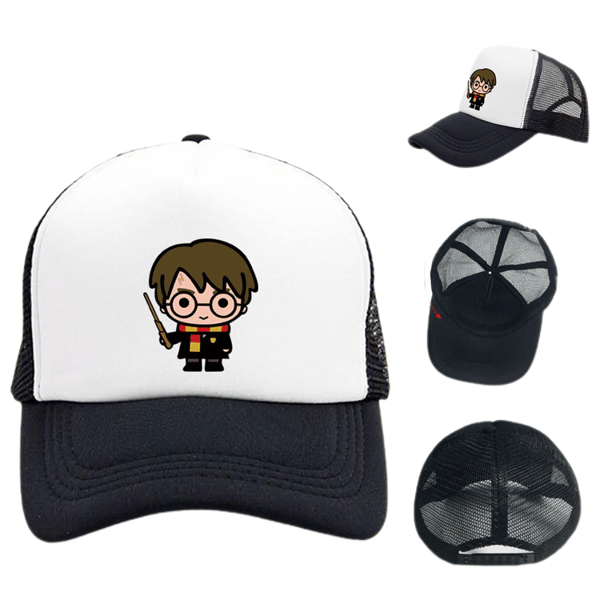 Harry Potter tecknad animation solskyddsnät hatt solhatt bas L