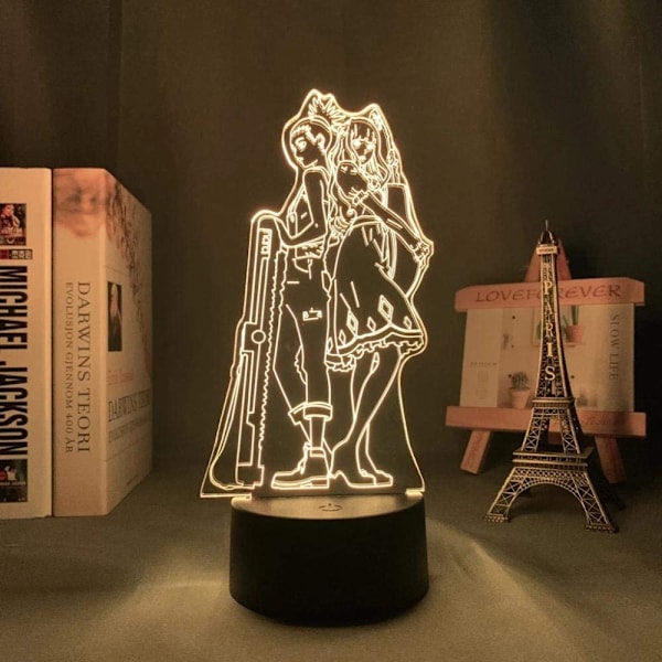 Carole och Tuesday Light Anime lampa 3D LED nattlampor 16 C