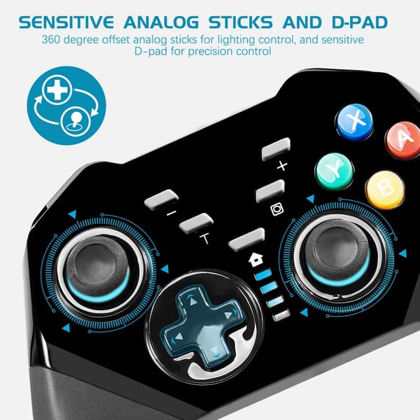 Langaton Switch Pro -ohjain, langaton Bluetooth-ohjain Black