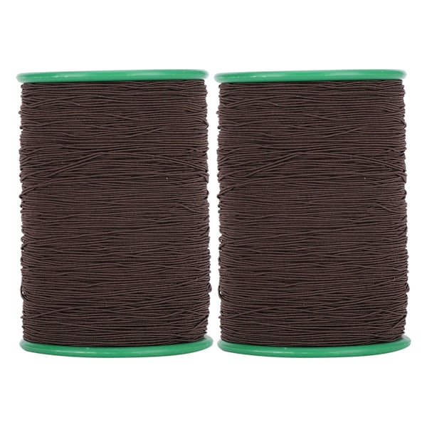 2 ruller elastisk snor perler tråd armbånd halskæde perlefremstilling sort 1mm 350meter/rulle