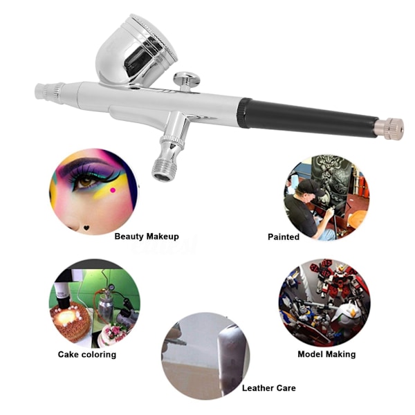 Modell Airbrush Set Luftkompressor Kit Möbler Skor Färg Konst Airbrush Spray Gun Pump 130K
