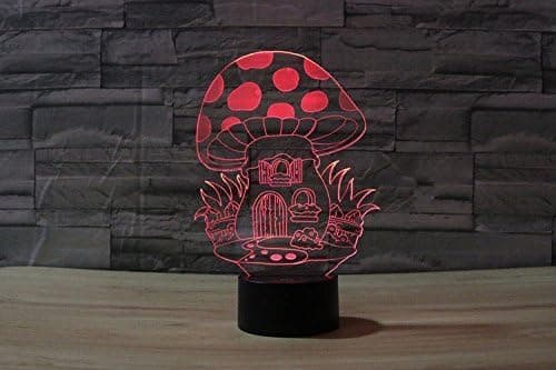 3D Illusion Jesus Kors Natlampe, 7 Farver Gradvis C