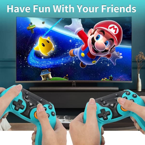 Dobe Switch håndholdt controller kompatibel med Nintendo Switch/Switch OLED (blå)