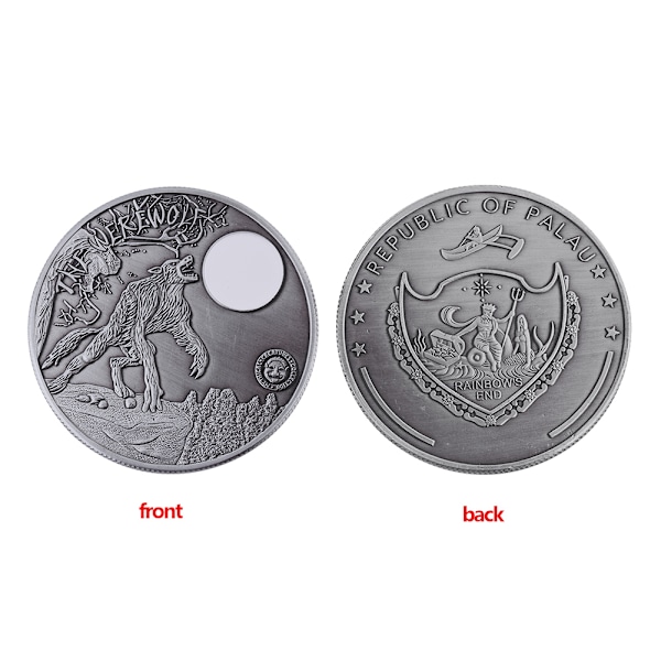 Samlarobjekt i metall, minnesmärke, souvenir, konstverk (varulv)