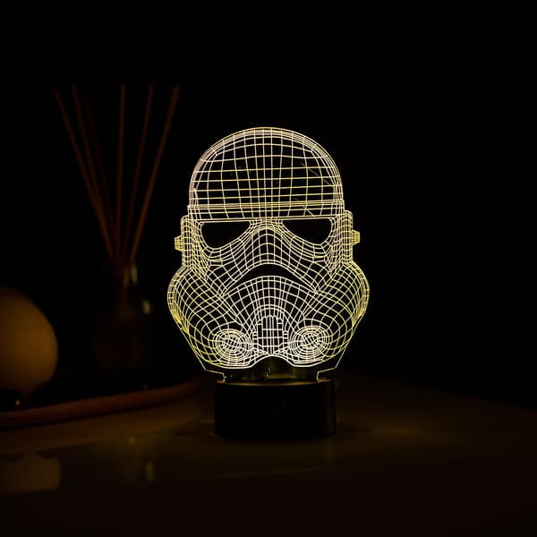 3D Optisk Illusions Natlampe - 7 LED Farveskiftende Lampe
