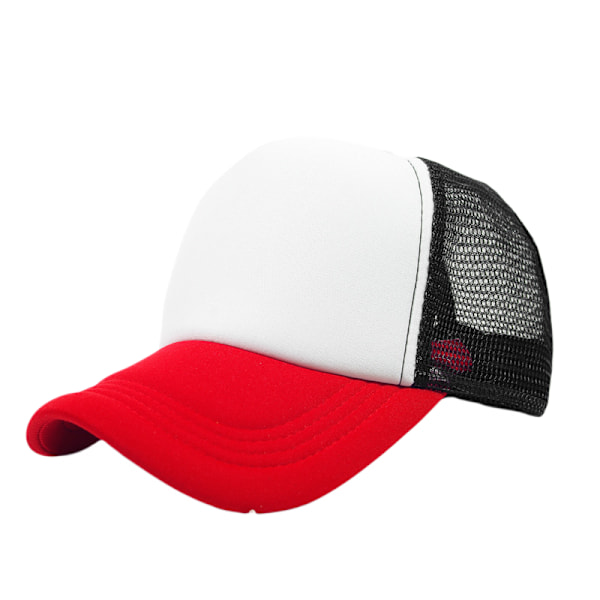Tvåfärgad Trucker Hat Sommar Mesh Cap med Justerbar Snapbac A