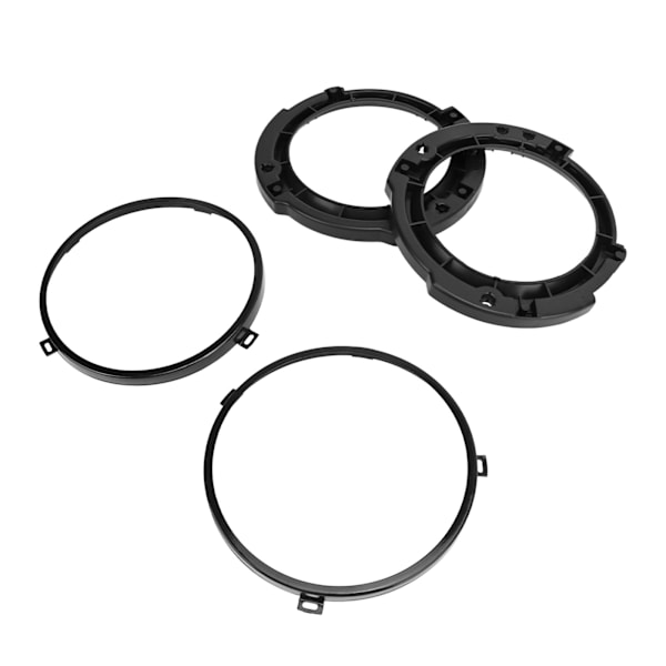 7 tommers rund frontlyktmonteringsfeste, sett med metallring i svart, erstatning for Jeep Wrangler JK 2007 til 2017