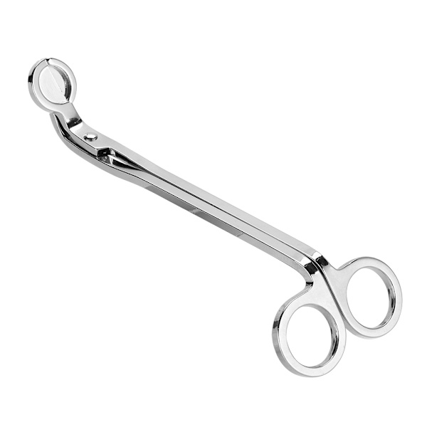 1 st Fashion Plating Rostfritt Stål Ljus Hjärta Klipp Veke Trimmer Sax Verktyg (silver)