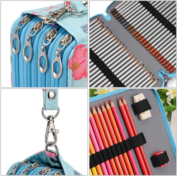 Farveblyantetui - 200 rum blyantholder pen taske stor C E