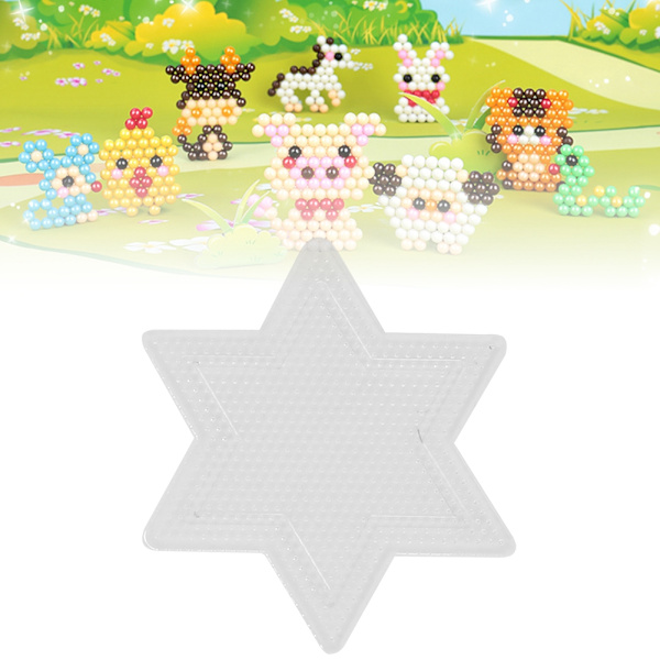 Transparent geometrisk pluggtavla mall barn leksaker för 2,6 mm Perler pärlor Hexagram