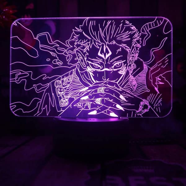 Jujutsu Kaisen Gojo 3D Illusjon Nattlampe Smart Touch