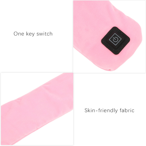 Utomhus Håll Varm USB Smart Elektrisk Värme Halsduk Hals Skydd Nackduk Tillbehör Pink