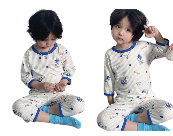 Pojkarna 90% Bomull Pyjamas Set XL (Astronaut)