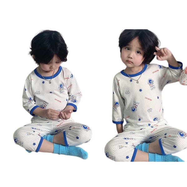 Pojkarna 90% Bomull Pyjamas Set XXL (Astronaut)
